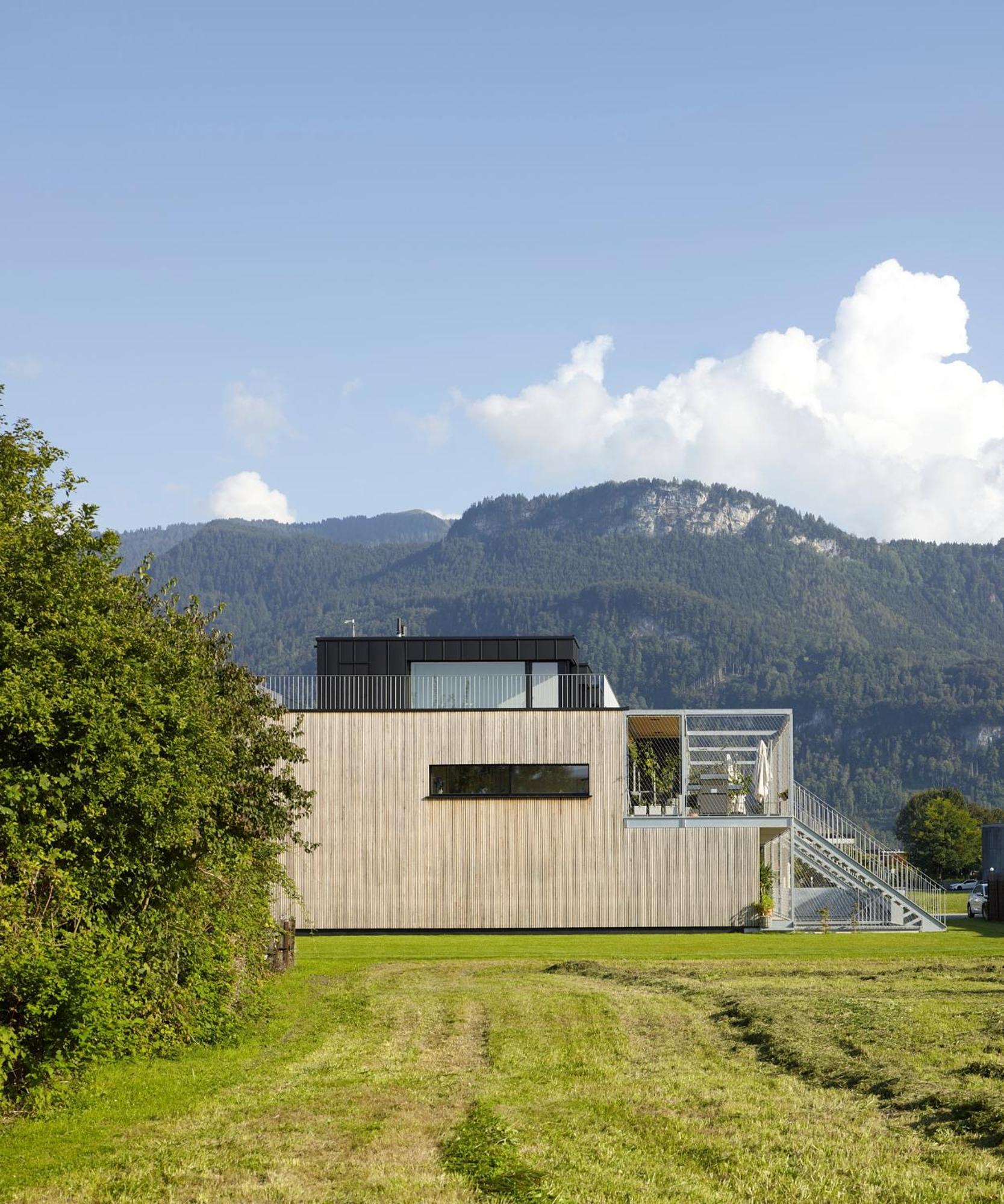 Architektenhaus Rhaa Mit Terrassen Altach Buitenkant foto